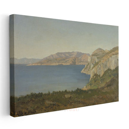 William Turner - Akdeniz Kıyıları Kanvas Tablo