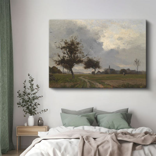 Jean-Baptiste-Camille Corot - Kırsal Manzara Kanvas Tablo