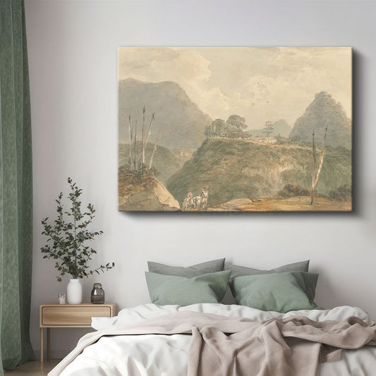 J.M.W. Turner - Dağlık Manzara Kanvas Tablo