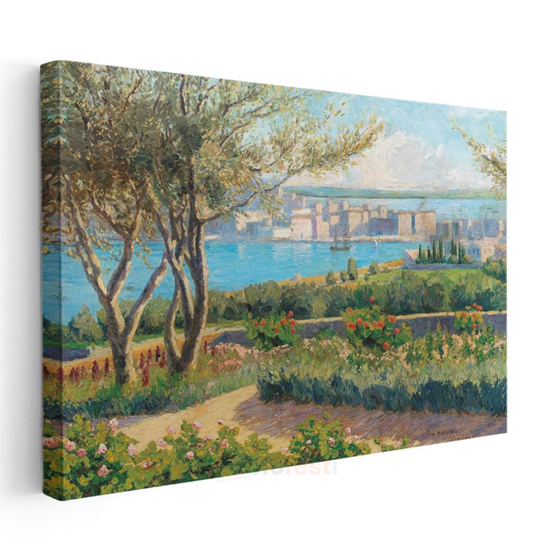 Paul Signac - Akdeniz Bahçesi Kanvas Tablo