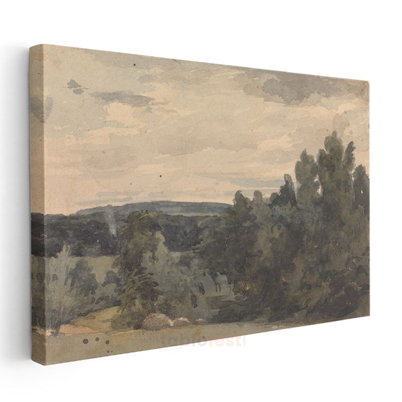 John Constable - Kırsal Manzara Kanvas Tablo