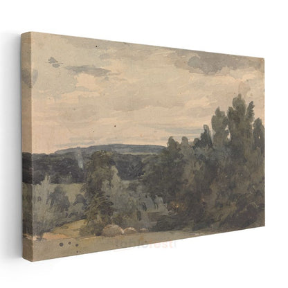 John Constable - Kırsal Manzara Kanvas Tablo