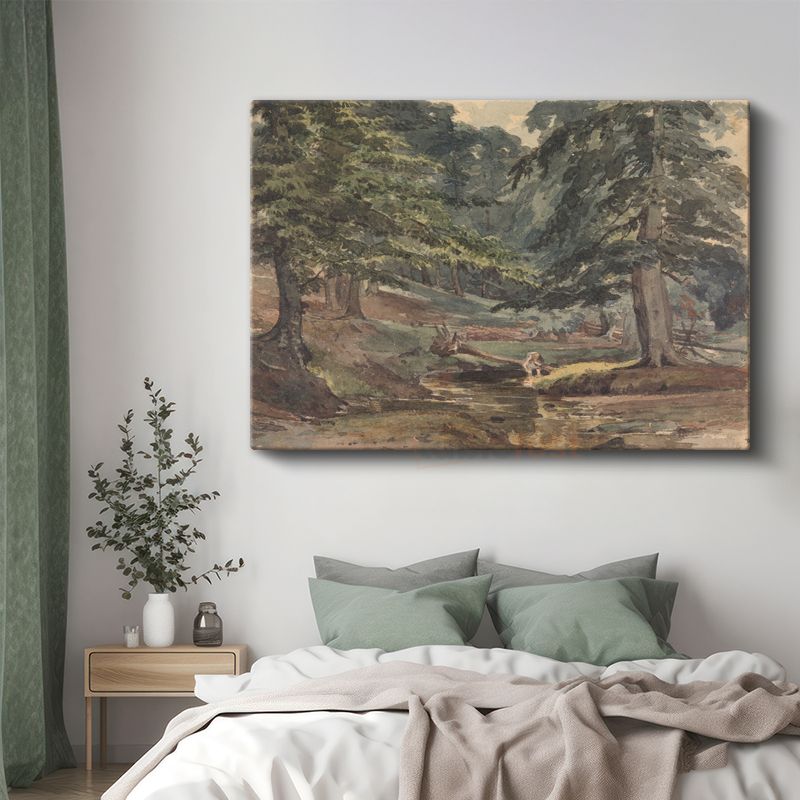 Thomas Gainsborough - Orman Deresi Kanvas Tablo