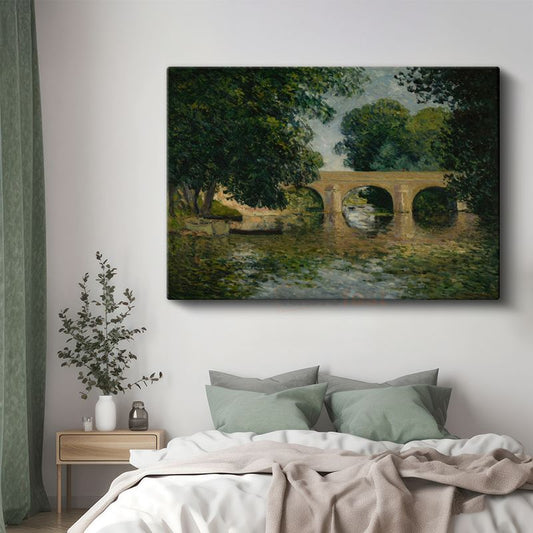 Claude Monet - Nehir Üzerindeki Köprü Kanvas Tablo