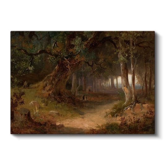 Thomas Moran - Orman Patikası Kanvas Tablo