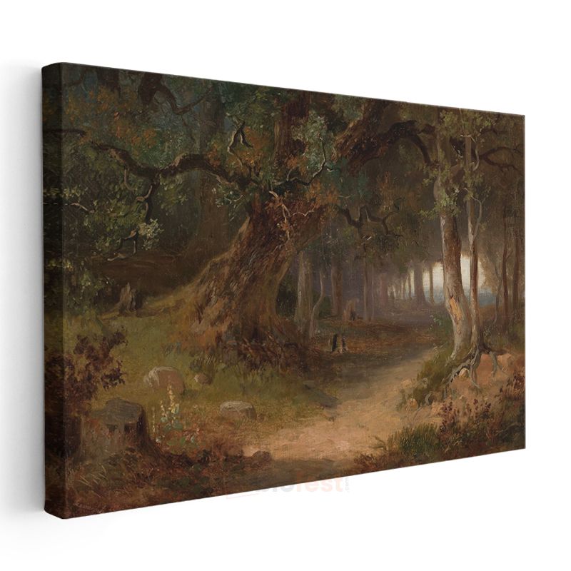 Thomas Moran - Orman Patikası Kanvas Tablo