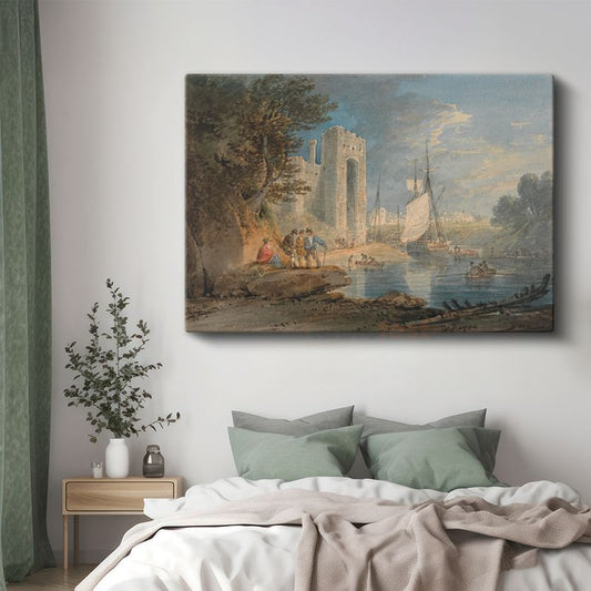 J.M.W. Turner - Kale Limanı Kanvas Tablo