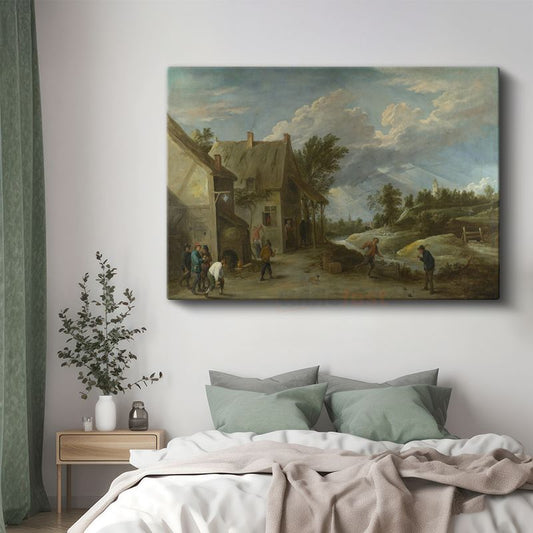 David Teniers - Köy Hayatı Kanvas Tablo