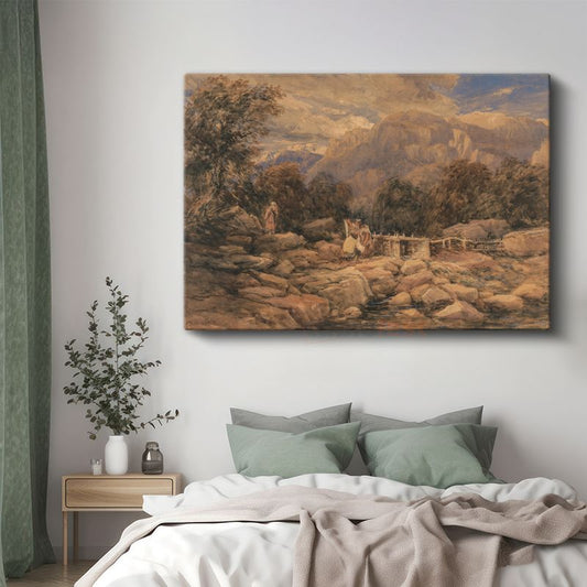 J.M.W. Turner - Dağlık Manzara Kanvas Tablo