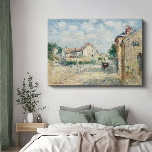 Gustave Loiseau - Fransız Köyü Manzarası Kanvas Tablo