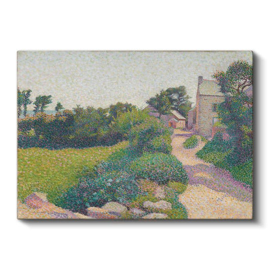 Charles Angrand - Kır Evi Yolu Kanvas Tablo