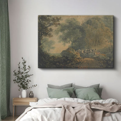 Thomas Gainsborough - Orman Yolunda Yolculuk Kanvas Tablo