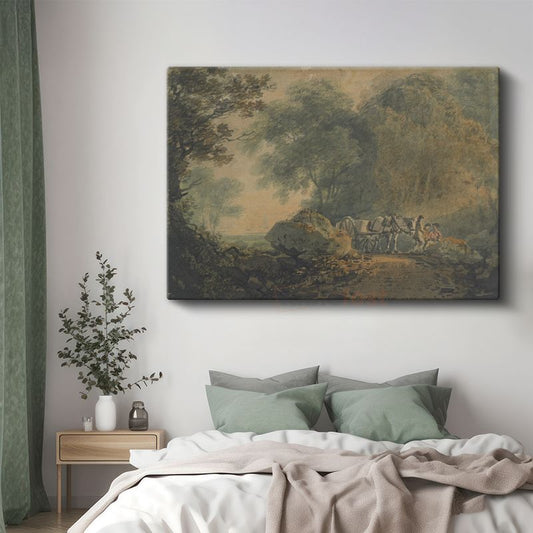 Thomas Gainsborough - Orman Yolunda Yolculuk Kanvas Tablo