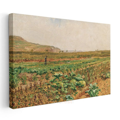 Claude Monet - Lahana Tarlası Kanvas Tablo