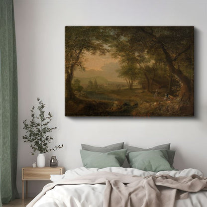 Claude Lorrain - Pastoral Manzara Kanvas Tablo