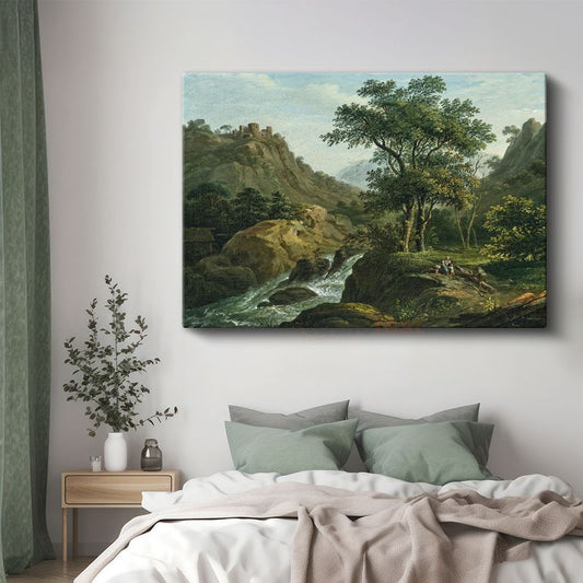 Claude Lorrain - Pastoral Manzara Kanvas Tablo