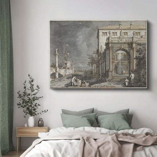 Canaletto - Venedik Sarayı Kanvas Tablo