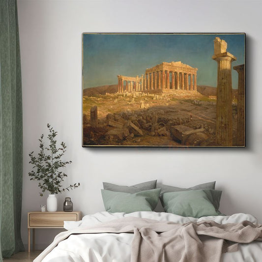 Frederic Edwin Church - The Parthenon Kanvas Tablo