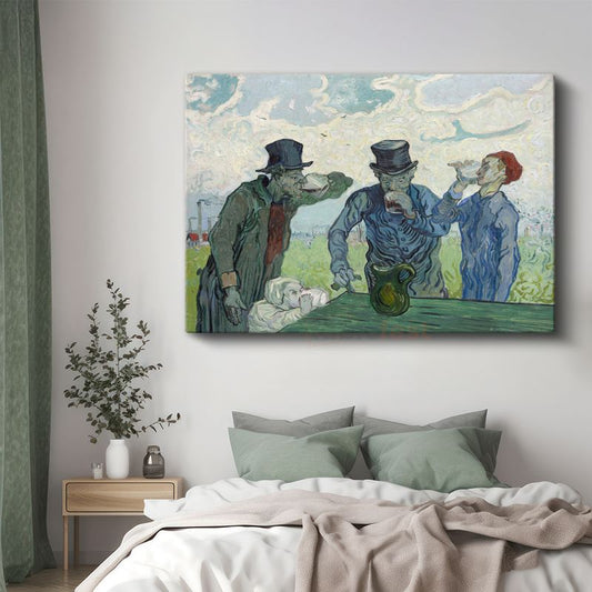 Vincent van Gogh - İçki İçenler Kanvas Tablo