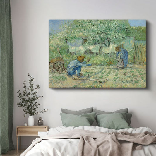 Vincent van Gogh - İlkbahar Bahçesi Kanvas Tablo