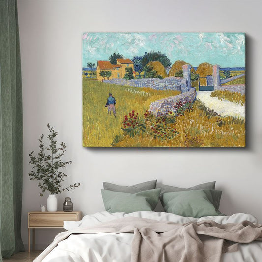 Vincent van Gogh - Arles'teki Çiftlik Evi Kanvas Tablo