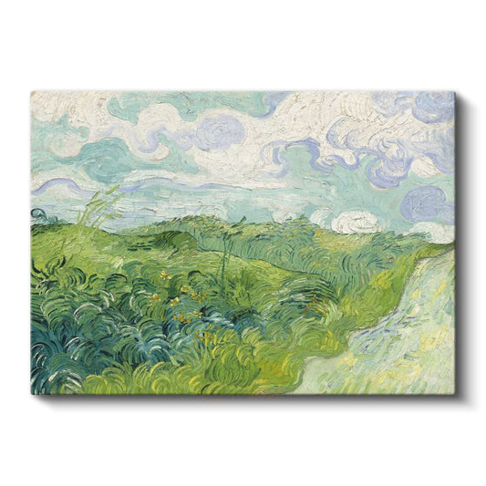 Vincent van Gogh - Yeşil Buğday Tarlaları Kanvas Tablo