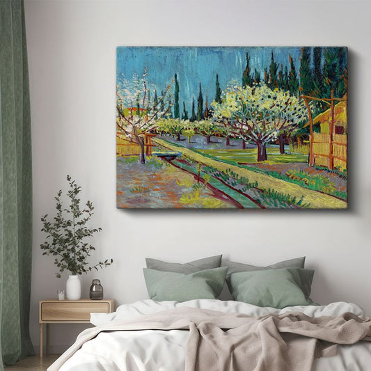 Vincent van Gogh - Çiçek Açan Meyve Bahçesi Kanvas Tablo