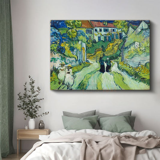 Vincent van Gogh - Auvers'deki Merdiven Kanvas Tablo