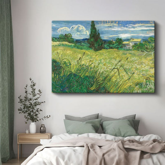 Vincent van Gogh - Servi Ağacı ve Buğday Tarlası Kanvas Tablo