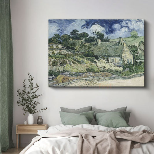 Vincent van Gogh - Auvers'de Evler Kanvas Tablo