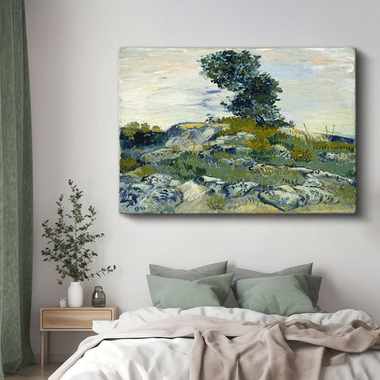 Vincent van Gogh - Kayalık Manzara Kanvas Tablo