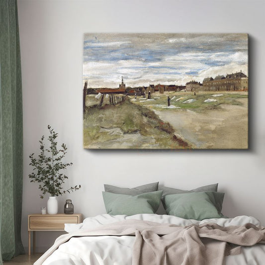 Vincent van Gogh - Scheveningen'de Çamaşır Alanı Kanvas Tablo