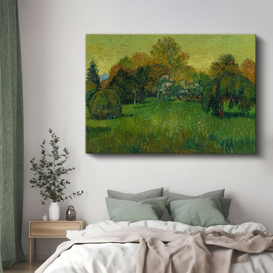 Vincent van Gogh - Bahçe Manzarası Kanvas Tablo
