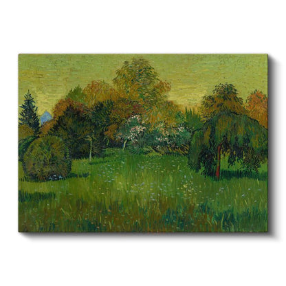 Vincent van Gogh - Bahçe Manzarası Kanvas Tablo