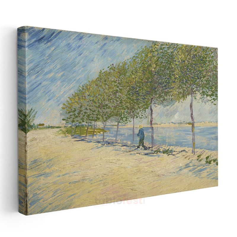 Vincent van Gogh - Seine Nehri Kıyısında Kanvas Tablo