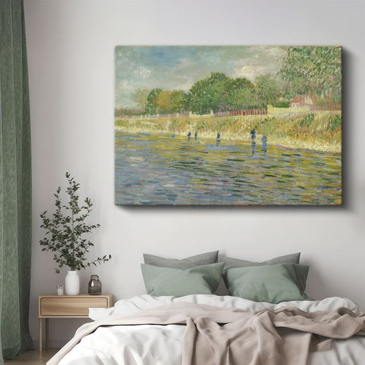 Vincent van Gogh - Seine Nehri Kıyısında Balıkçılar Kanvas Tablo