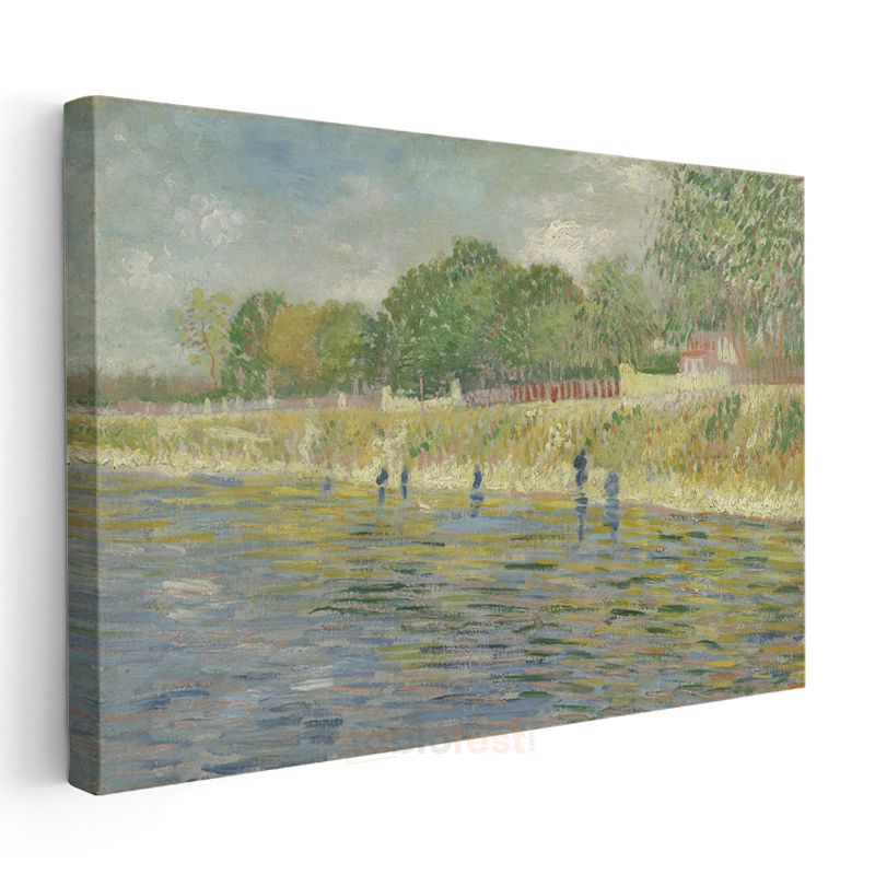 Vincent van Gogh - Seine Nehri Kıyısında Balıkçılar Kanvas Tablo