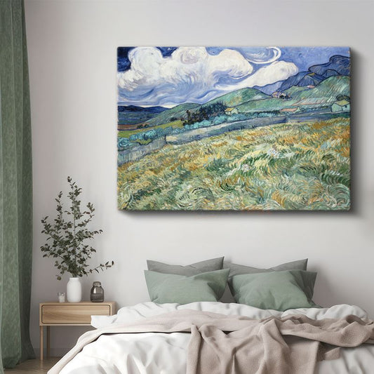 Vincent van Gogh - Saint-Rémy Arkasındaki Dağ Manzarası Kanvas Tablo