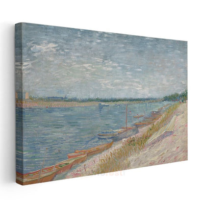 Vincent Van Gogh - Seine Nehri Kıyısı Kanvas Tablo