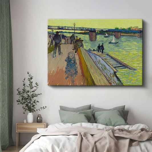 Vincent Van Gogh - Trinquetaille Köprüsü Kanvas Tablo