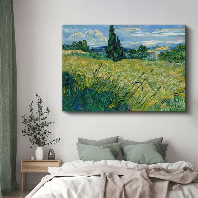 Vincent Van Gogh - Buğday Tarlası ve Servi Kanvas Tablo