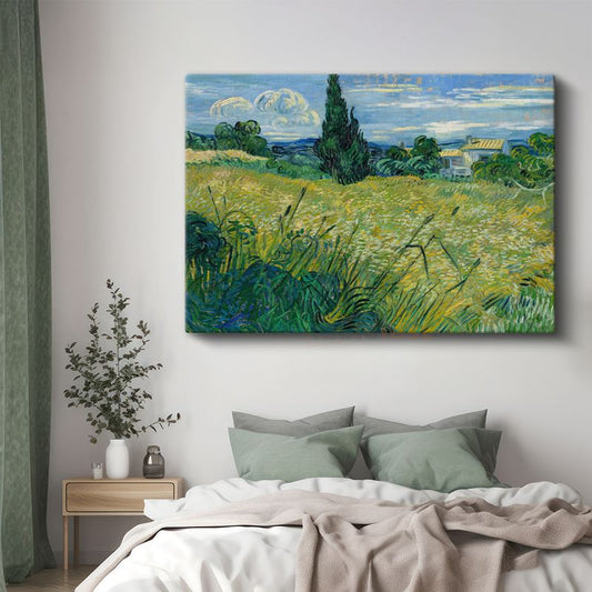 Vincent Van Gogh - Buğday Tarlası ve Servi Kanvas Tablo