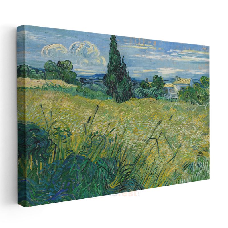 Vincent Van Gogh - Buğday Tarlası ve Servi Kanvas Tablo