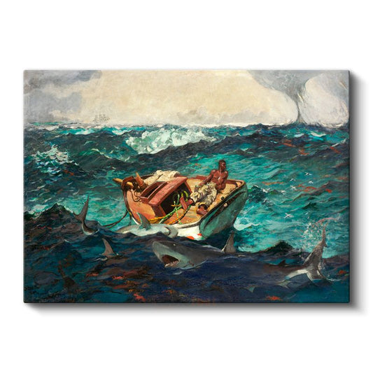 Winslow Homer - Körfez Akıntısı Kanvas Tablo