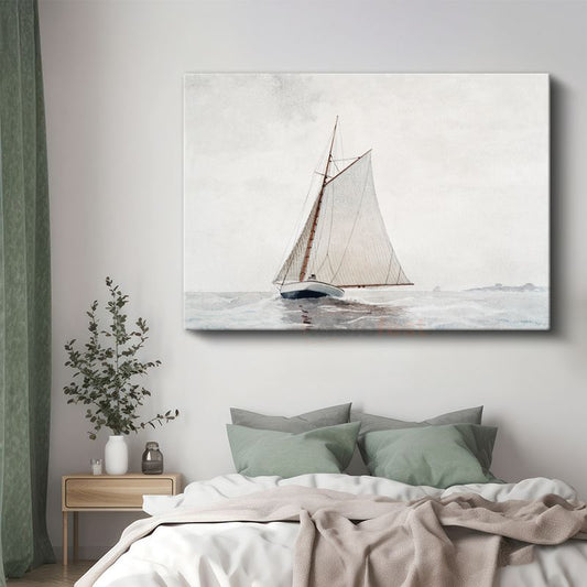 Winslow Homer - Sailing Vessel Kanvas Tablo