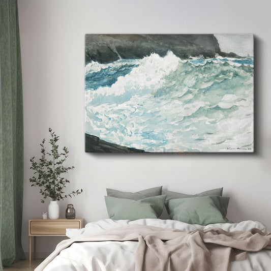 Winslow Homer - Shore and Surf Kanvas Tablo
