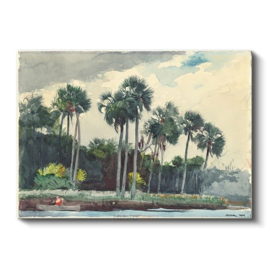 Winslow Homer - Palm Trees Florida Kanvas Tablo