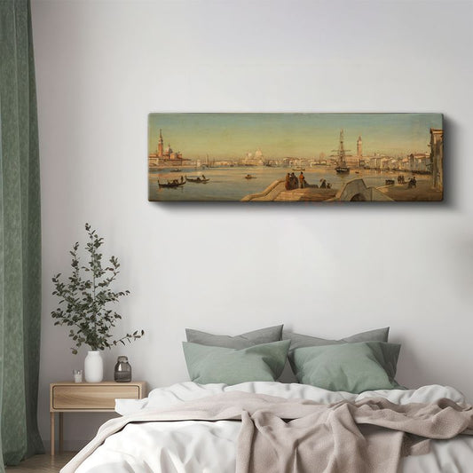 Canaletto - Venedik Lagünü Manzarası Kanvas Tablo