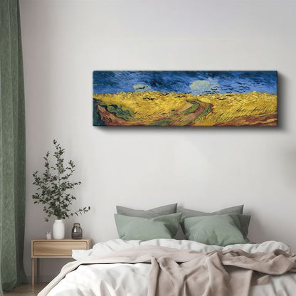 Vincent van Gogh - Kargalı Buğday Tarlası Kanvas Tablo