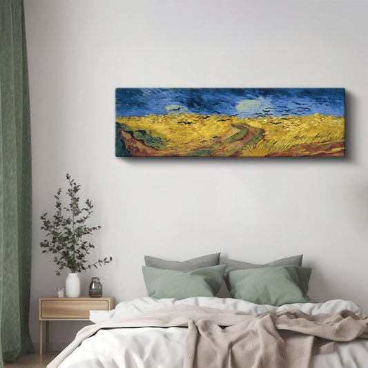 Vincent van Gogh - Kargalı Buğday Tarlası Kanvas Tablo